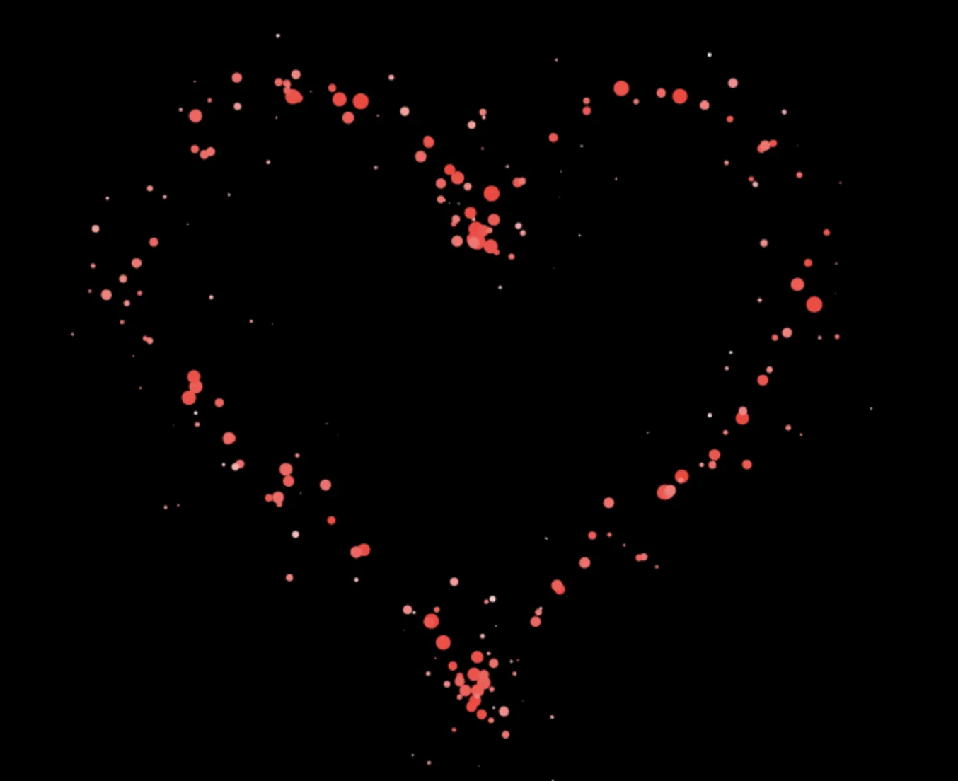 Dynamic Particle Hearts project preview